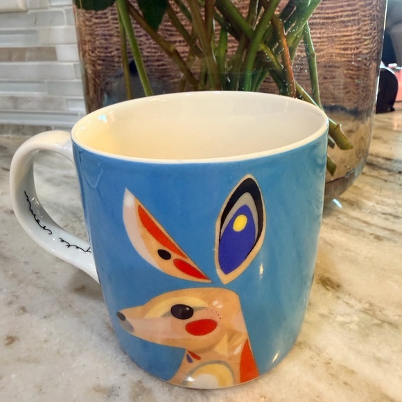 MAXWELL & WiLILLIAMS 12oz Australia Kangaroo Blue Porcelain Mug by PETE CROMER - Picture 2 of 7